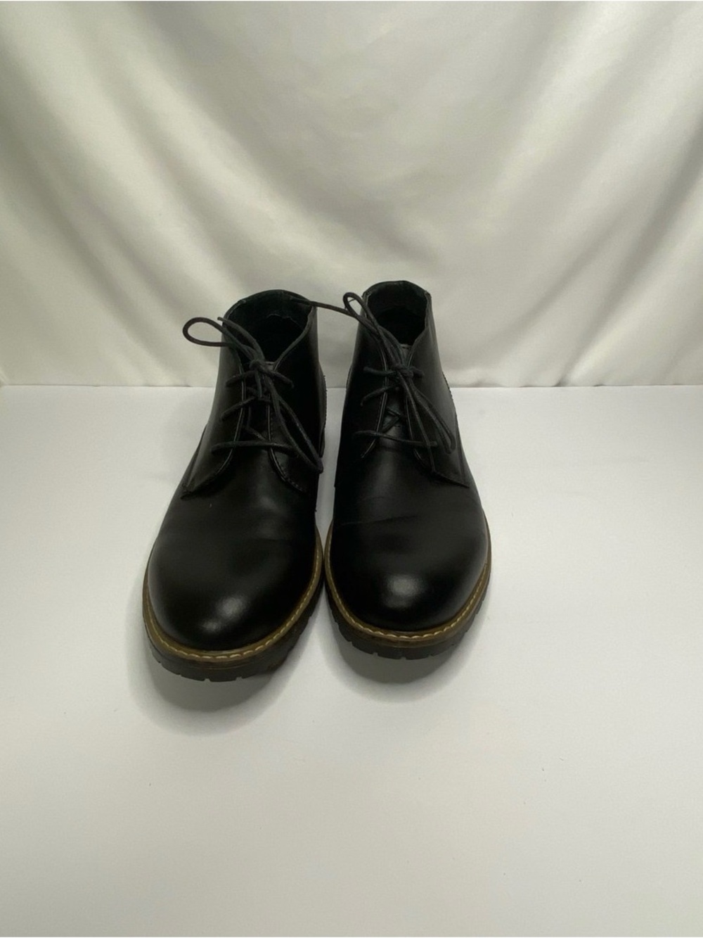 Bruno Marc Philly-1 Men's Black Chukka Boots Size 9.5 Ankle Dress Boots Lug Sole